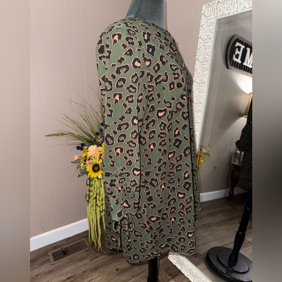 New Directions • Green Cheetah Print Tunic - Picture 7 of 10